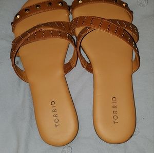 Size 10 Torrid Sandals in Brown